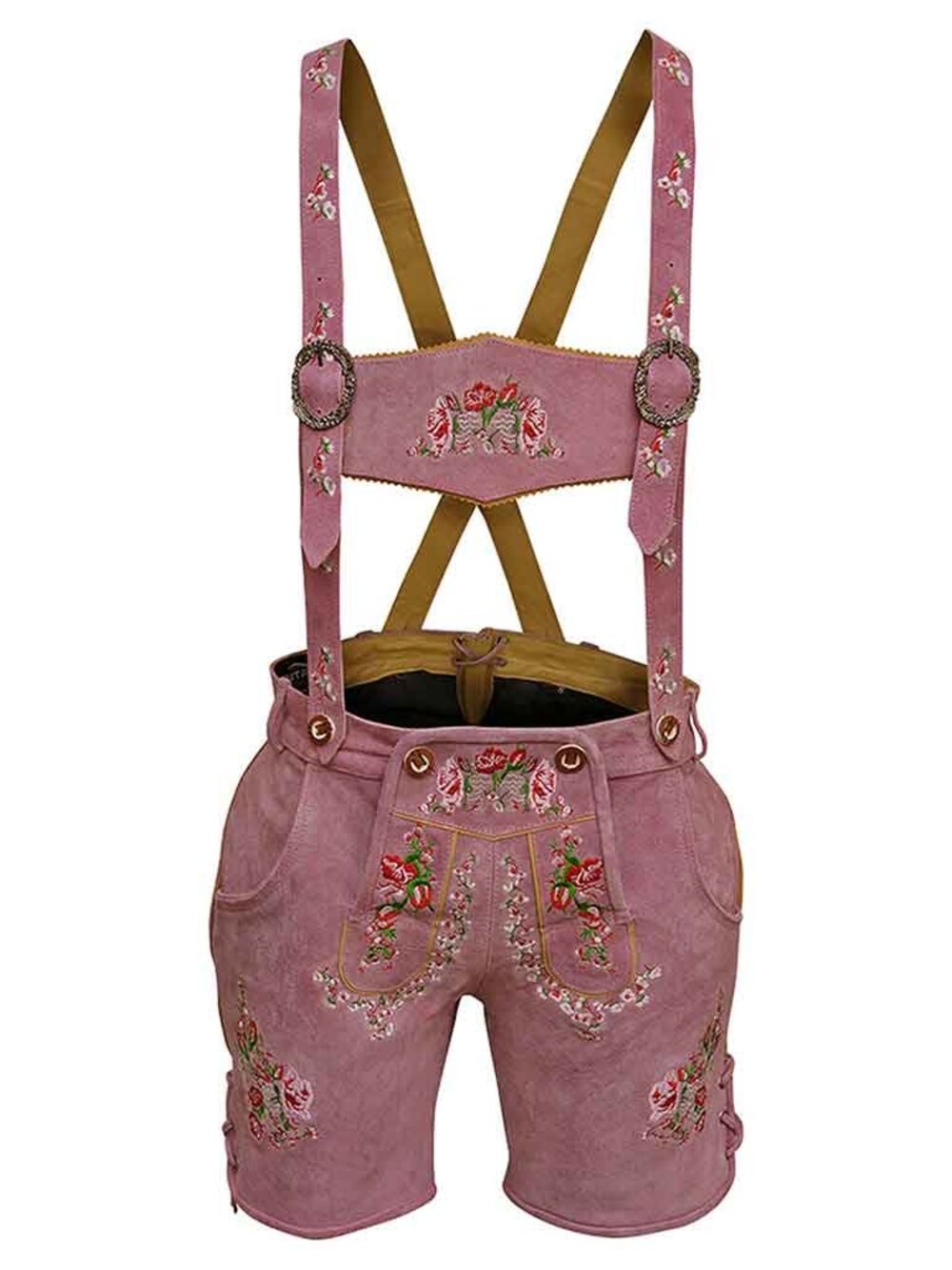 Women's Oktoberfest Outfit Rose Pink  Bavarian German Lederhosen